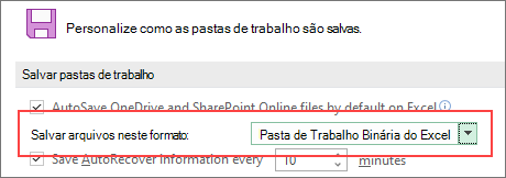 Salvar em formato binário