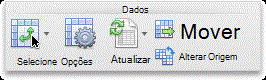 Guia Tabela dinâmica, grupo Dados