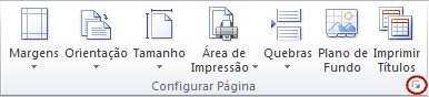 imagem da faixa de opções do excel