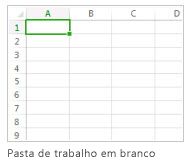 Nova pasta de trabalho em branco