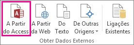 Botão Do Access na guia Dados