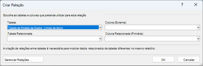 janela Criar Relação