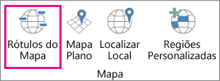 Opção Rótulos de Mapa de Mapas 3D