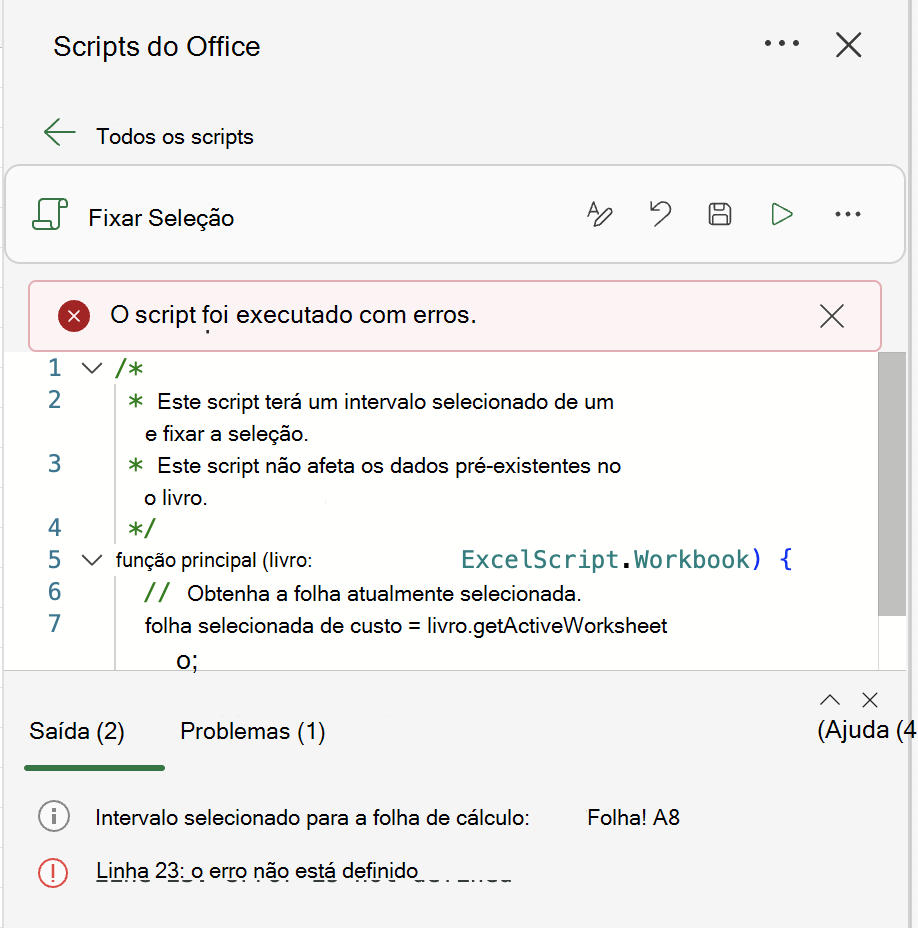 Introdução aos Scripts do Office no Excel | Microsoft Support