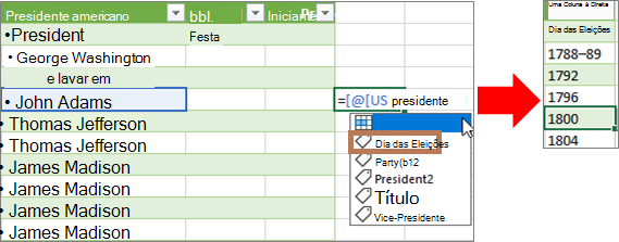 Adicionando uma coluna usando uma fórmula