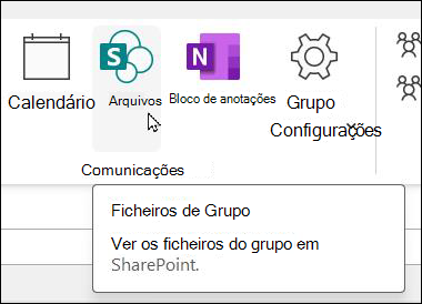 Selecionar Files na faixa de opções do Outlook