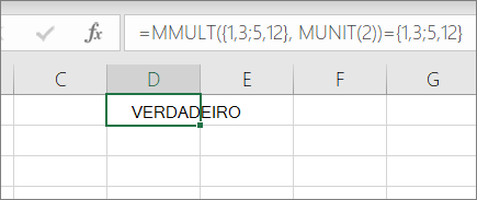 Um exemplo da função MUNIT