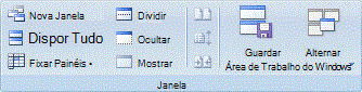 Grupo Janela na guia Exibir