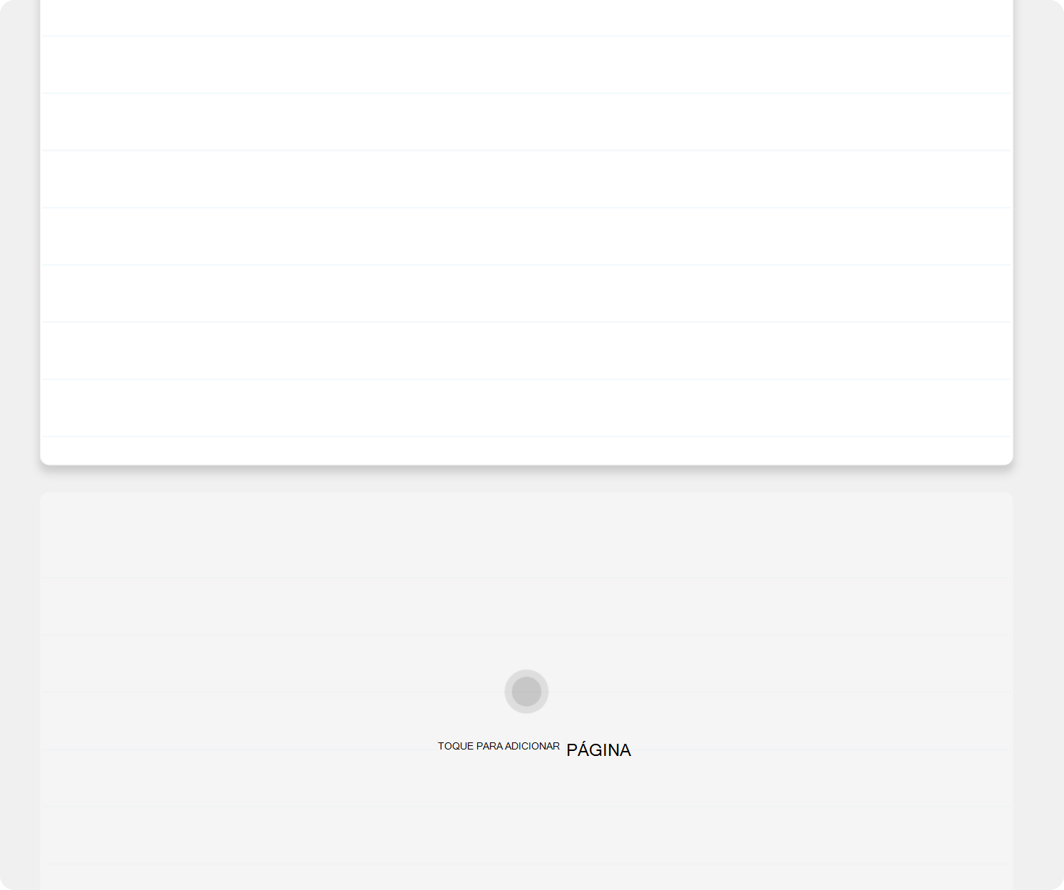 Toque em Adicionar Página