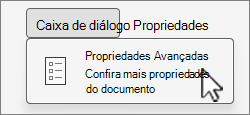 Abrindo as Propriedades Avançadas