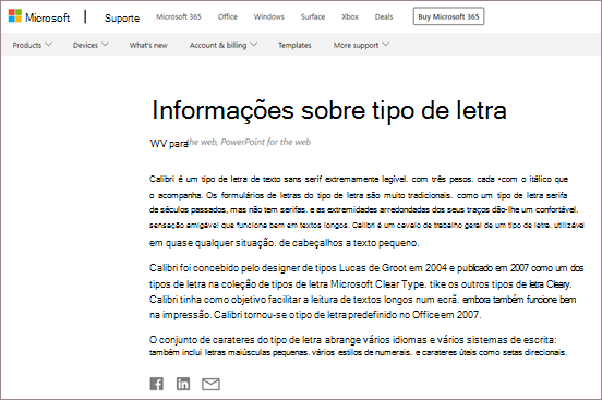 Aberto no navegador