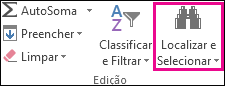 Encontre & selecione no grupo Edição na guia Página Inicial