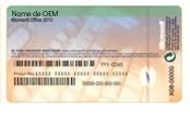 Certificado de Autenticidade e Chave do Produto do fabricante do seu computador