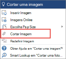 A caixa de diálogo Diga-me com o recurso solicitado esmaecido