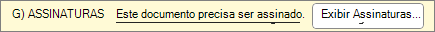 Documento tem de ser assinado aviso