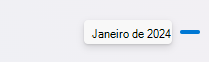 Sobreposição de data na barra de rolagem