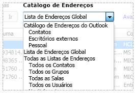 Lista de Catálogos de Endereços