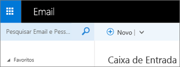 Qual é a aparência da faixa de opções no Outlook Web App