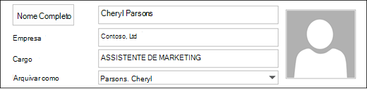Adicionar uma imagem a um contacto.