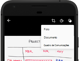 Selecione entre uma variedade de modos de imagem diferentes