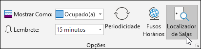 Selecionar o localizador de salas