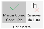 Concluir ou remover tarefa