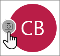 Selecione o ícone de câmera para adicionar uma foto