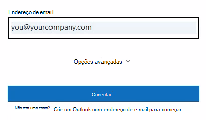Iniciar sessão no Outlook