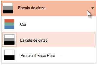 Escolha um esquema de cores para sua impressão