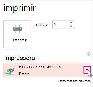 Escolha uma impressora