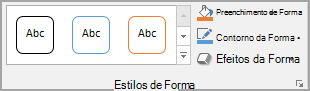 Grupo Estilos de Forma do Word