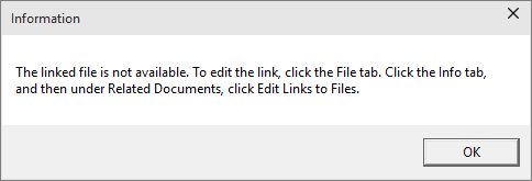 Mostra o erro de arquivo vinculado no PowerPoint