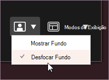 Desfocar tela de fundo