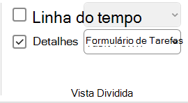 Caixa de seleção Imagem de Detalhes na guia Exibir.