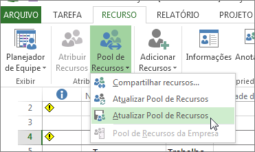 Atualizar pool de recursos após editar os recursos de um arquivo participante do compartilhamento