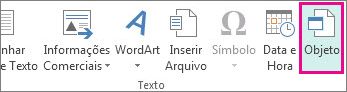 Inserir Objeto
