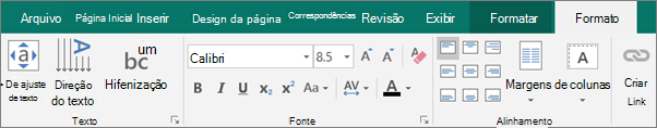 Clique em Ajustar Texto