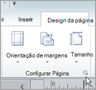 Iniciador da Configuração de Página