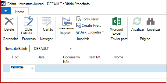 Exportar o ficheiro Intrastat