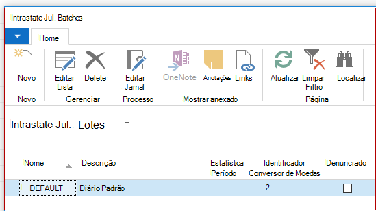 Instrastat Jnl. Batches