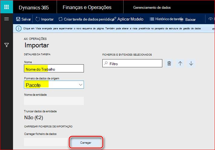 Esta imagem mostra-lhe como configurar a funcionalidade Mensagens Eletrónicas.