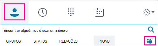 Escolha o ícone Adicionar contatos (Contatos > ).