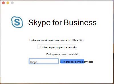 Ingressar em uma reunião como convidado