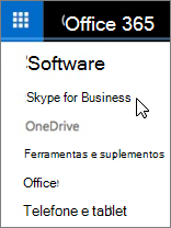 Lista de softwares do Office 365 com Skype for Business