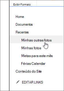 Itens criados recentemente