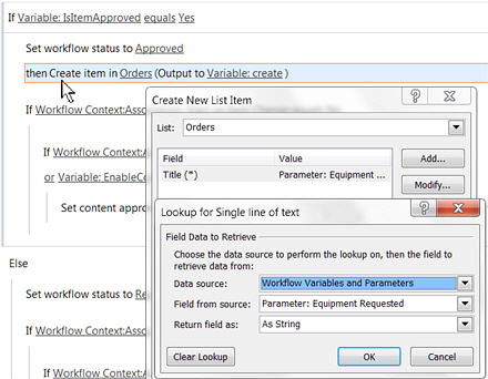 Fluxos de trabalho do SharePoint Designer