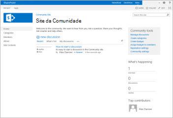 Modelo de Site da Comunidade