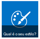 Qual é o botão de estilo dos mosaicos Introdução