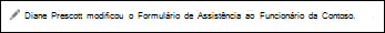 Atualização do newsfeed quando alguém que está a seguir começa a seguir um documento