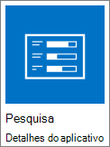 captura de ecrã do ícone de inquérito